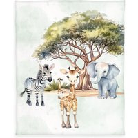 Herding Young Collection Kinderdecke "YoungCollection Safari" mit tollem Motiv Herding Young Collection Kinderdecke "YoungCollection Safari" mit tollem Motiv von Herding Young Collection