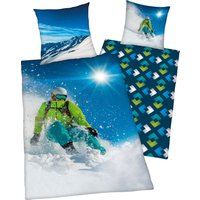 Herding Young Collection Wendebettwäsche "Skifahrer" mit tollem "Skifahrer" Motiv von Herding Young Collection
