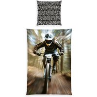 Herding Young Collection Wendebettwäsche "Young Collection Mountainbike" 2 Stk. tlg. mit Motocross Design von Herding Young Collection