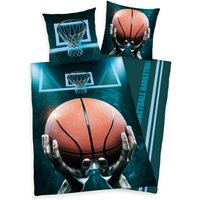 Basketball Bettwäsche Größe 80x80 + 135x200 cm von Herding