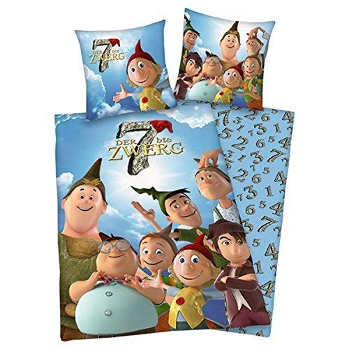 Bettwäsche Herding Otto Waalkes Film Der 7bte Zwerg Sieben Zwerge 7 Zwerge siebter Zwerg 7. Zwerg 135 x 200 cm mit Reißverschluss Wow - All-In-One-Outlet-24 - von Herding