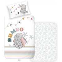 Disney&#039;s Dumbo Flanell-Bettwäsche "Made in Green" Größe 40x60 + 100x135 cm von Herding