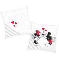 Disney's Mickey & Minnie Soft Velboa Kissen Größe 40x40 cm von Herding