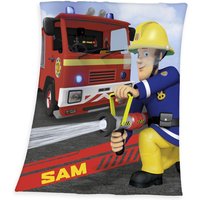 Feuerwehrmann Sam Fleecedecke, Größe: 160 x 130 cm von Herding