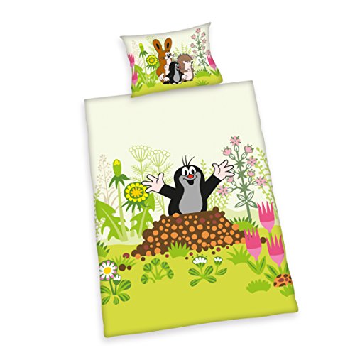 Herding DER KLEINE MAULWURF Kleinkinder-Bettwäsche-Set, Wendemotiv, Bettbezug , 2 Stück , 100 x 135 cm, Kopfkissenbezug 40 x 60 cm, Flanell/Biber Herding DER KLEINE MAULWURF Kleinkinder-Bettwäsche-Set, Wendemotiv, Bettbezug , 2 Stück , 100 x 135 cm, Kopfkissenbezug 40 x 60 cm, Flanell/Biber von Herding
