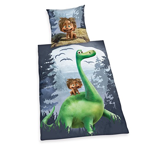 Klaus Herding "Arlo und Spot" Bettwäsche, 100 % Baumwolle, Bezug 135 x 200 cm, Kissen 80 x 80 cm Klaus Herding "Arlo und Spot" Bettwäsche, 100 % Baumwolle, Bezug 135 x 200 cm, Kissen 80 x 80 cm von Herding