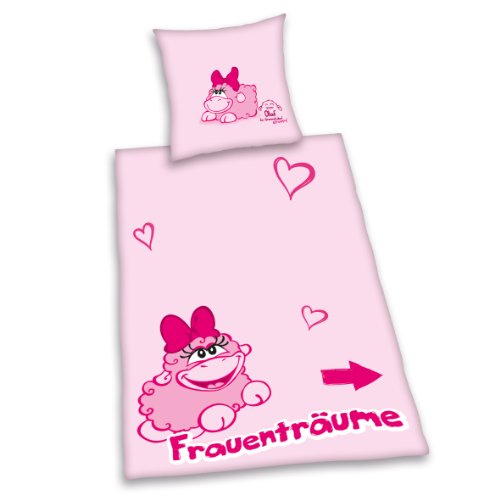 Herding 448670050 Olaf das Grummelschaf "Frauenträume" Bettwäsche, 80 x 80 cm + 135 x 200 cm mit Knopfleiste , Renforce Herding 448670050 Olaf das Grummelschaf "Frauenträume" Bettwäsche, 80 x 80 cm + 135 x 200 cm mit Knopfleiste , Renforce von Herding