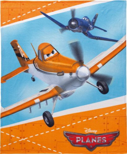 Herding 756416035 Fleecedecke Disney's Planes, 100 % Polyester, 130 x 160 cm von Herding