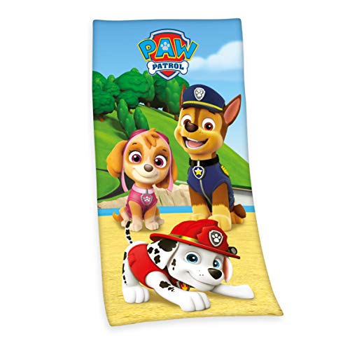 Herding PAW PATROL Badetuch, 150 x 75 cm, Baumwolle, Mehrfarbig von Herding