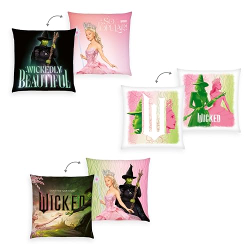 Herding Dekokissen 3er-Set, Wicked, 40 x 40 cm, Zum Kuscheln und als Dekoration, Polyester, Mehrfarbig Herding Dekokissen 3er-Set, Wicked, 40 x 40 cm, Zum Kuscheln und als Dekoration, Polyester, Mehrfarbig von Herding