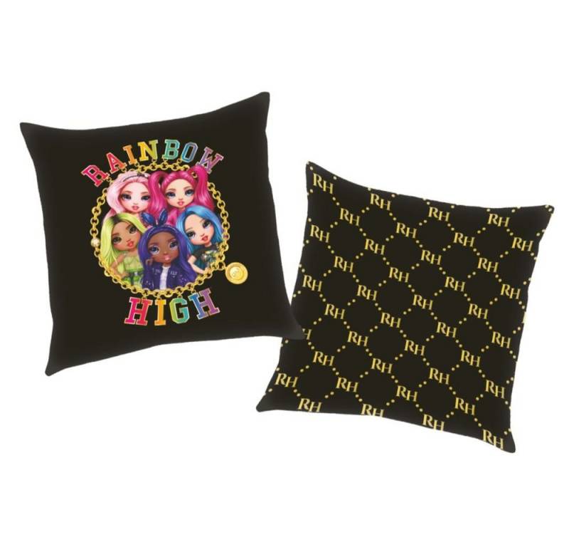 Herding Dekokissen Beauty Rainbow High 40 x 40 cm Kinder Deko-Kissen Wende-Motiv von Herding