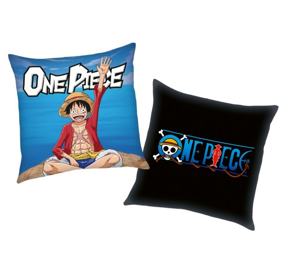 Herding Dekokissen Captain Luffy One Piece 40 x 40 cm Kinder Deko-Kissen von Herding