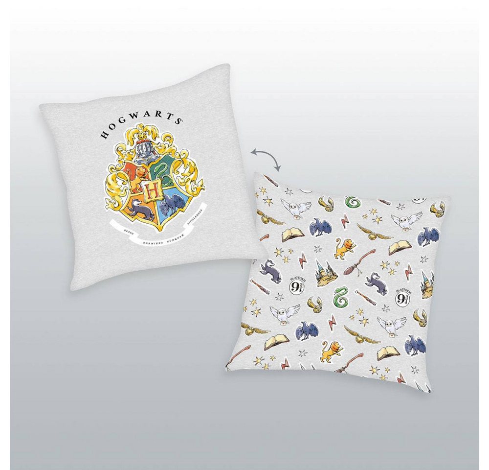 Herding Dekokissen Harry Potter Dekokissen Hogwarts Emblem 40 x 40 cm von Herding