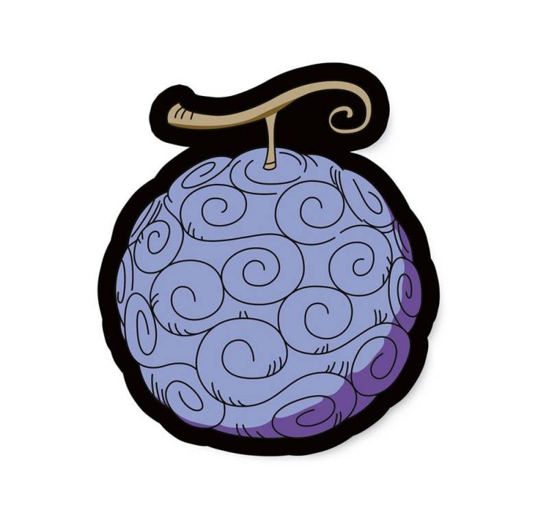 Herding Dekokissen One Piece Dekokissen Gum Gum Frucht 36 cm von Herding