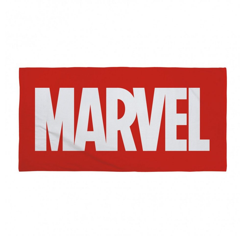 Herding Handtuch Marvel - Logo Strandtuch (Maße: 70x 140 cm) 100% Baumwolle von Herding