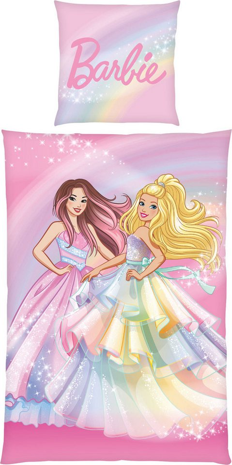 Herding Kinderbettwäsche Kinder-Wendebettwäsche "Barbie", Renforcé, Renforcé Motiv: Barbie Herding Kinderbettwäsche Kinder-Wendebettwäsche "Barbie", Renforcé, Renforcé Motiv: Barbie von Herding