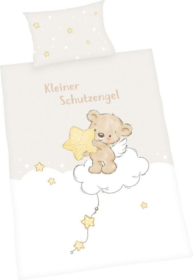 Herding Kinderbettwäsche Kinder-Wendebettwäsche "Kleiner Schutzengel", Renforcé, Motiv Herding Kinderbettwäsche Kinder-Wendebettwäsche "Kleiner Schutzengel", Renforcé, Motiv von Herding