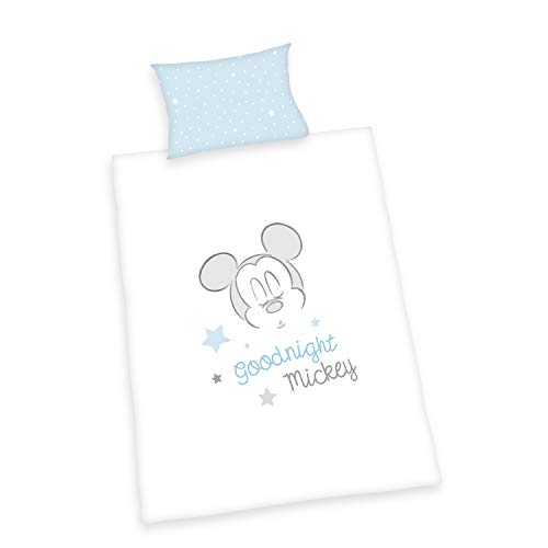 Herding Mickey Mouse Bio-Bettwäsche-Set, GOTS-zertifiziert, Wendemotiv, Kopfkissenbezug 40 x 60 cm mit Hoteleinschlag, Bettbezug 100 x 135 cm mit leichtläufigem Reißverschluss, Baumwolle/Renforcé Herding Mickey Mouse Bio-Bettwäsche-Set, GOTS-zertifiziert, Wendemotiv, Kopfkissenbezug 40 x 60 cm mit Hoteleinschlag, Bettbezug 100 x 135 cm mit leichtläufigem Reißverschluss, Baumwolle/Renforcé von Herding