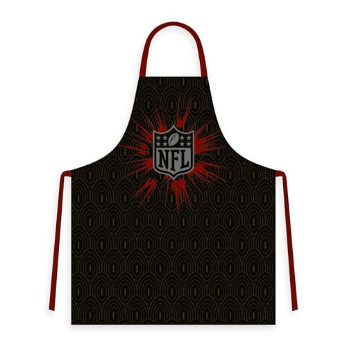 Herding Schürze NFL, Mit Tunnelzug, ca. 70 x 85 cm, Football-Design, Kochschürze für Damen und Herren, 100% Baumwolle Herding Schürze NFL, Mit Tunnelzug, ca. 70 x 85 cm, Football-Design, Kochschürze für Damen und Herren, 100% Baumwolle von Herding
