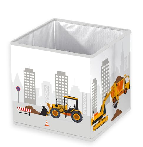 Herding Aufbewahrungsbox Baustelle, Young Collection, ca. 30 x 30 x 30 cm, Aufbewahrung im Regal oder freistehend, 100% Polypropylen, Innen 100% Papier Herding Aufbewahrungsbox Baustelle, Young Collection, ca. 30 x 30 x 30 cm, Aufbewahrung im Regal oder freistehend, 100% Polypropylen, Innen 100% Papier von Herding