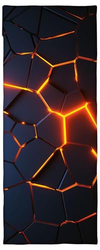 Herding Fitness-Tuch 3D Lava, Young Collection, 50 x 110 cm + Flap 15 cm, Rückseite mit Überzug für Fitnessgeräte, Integrierte Reißverschlusstasche, Polyester Herding Fitness-Tuch 3D Lava, Young Collection, 50 x 110 cm + Flap 15 cm, Rückseite mit Überzug für Fitnessgeräte, Integrierte Reißverschlusstasche, Polyester von Herding