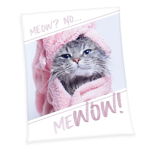 Herding Young Collection Fleecedecke Katze, 130 x 170 cm, 100% Polyester, Fleece von Herding