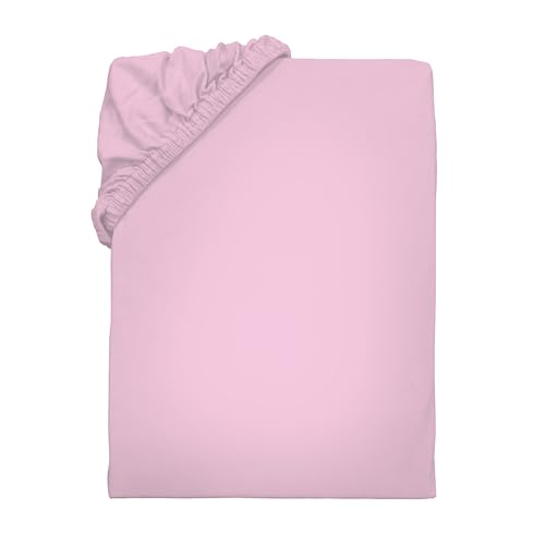 Herding Young Collection Jersey Spannbettlaken, 180-200 x 200 cm, 100% Baumwolle/Jersey, Rosa Herding Young Collection Jersey Spannbettlaken, 180-200 x 200 cm, 100% Baumwolle/Jersey, Rosa von Herding