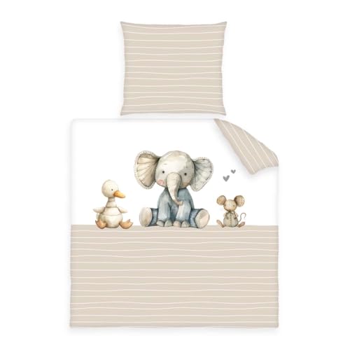 Herding babybest Wiegenbettwäsche Cuddle Crew, Kopfkissenbezug 35 x 40 cm, Bettbezug 80 x 80 cm, Mit Hoteleinschlag, Baumwolle/Renforcé Herding babybest Wiegenbettwäsche Cuddle Crew, Kopfkissenbezug 35 x 40 cm, Bettbezug 80 x 80 cm, Mit Hoteleinschlag, Baumwolle/Renforcé von Herding