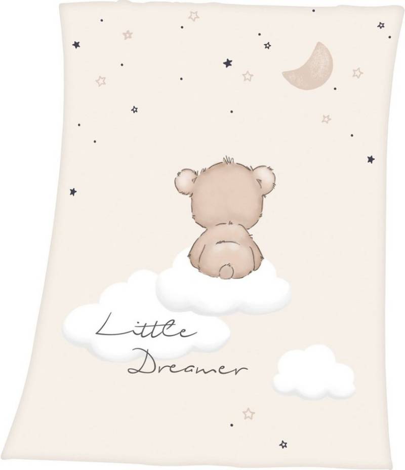 Kinderdecke Babydecke "Little Dreamer", Herding, Fleece Motiv von Herding
