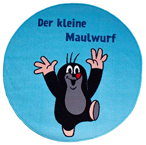 Der kleine Maulwurf Rund 100 cm Blau Kinderteppich Children Rug Der kleine Maulwurf Rund 100 cm Blau Kinderteppich Children Rug von Herding