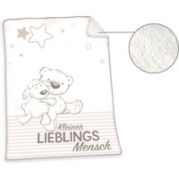 Lieblingsmensch Soft-Plush-Decke Größe 75x100 cm von Herding