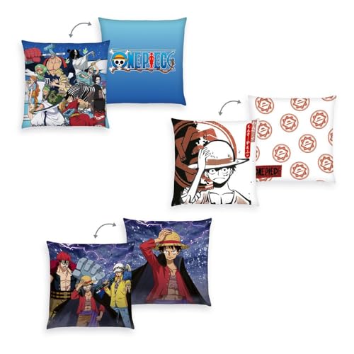 One Piece 3er Pack Kissen Affe D. Luffy 40 x 40 cm One Piece 3er Pack Kissen Affe D. Luffy 40 x 40 cm von Herding