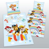 Paw Patrol Bettwäsche Größe 80x80 + 135x200 cm von Herding