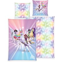 Unicorn Academy Bettwäsche Größe 80x80 + 135x200 cm von Herding