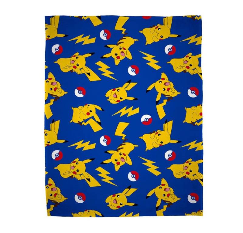 Wohndecke Pokemon Decke Pikachu Allover Print 130 x 170 cm, Herding von Herding