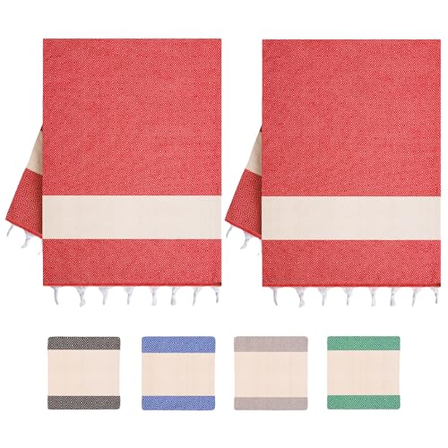 Heré Mood Hamamtuch & Saunatuch aus Baumwolle für Damen & Herren – leicht, saugfähig & schnelltrocknend. Ideal als Strandtuch, Duschtuch, Badetuch, Yogatuch, Reisehandtuch & Sauna Zubehör von Heré Mood