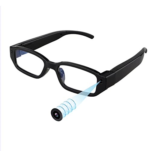 Spionagekamera-Brille mit Video-Digital-Camcorder, unterstützt TF-Karte mit bis zu 32 GB, modische 1080p Brille mit versteckter Kamera, tragbarem Videoaufnahmegerät von Hereta