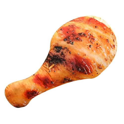 Herfair 3D Zierkissen mit waschbarem Bezug,Simuliertes Essen Huhn Bein Kissen, weiches Kopfkissen, Sofakissen Couchkissen Home Decoration (70cm) von Herfair