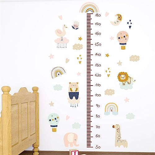 Herfair Kinder Höhe Diagramm Wandtattoo, DIY Messlatte Kinderzimmer Wandsticker Wald Tiere Höhe Messen Wandaufkleber Abnehmbar DIY Wandbild Wand Sticker für Kinderzimmer (Tiere) von Herfair