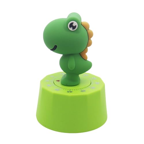 Herfair Küchentimer Mechanischer Timer Kinder Niedlich Dinosaurier 60 Minuten Countdown Timer Digital Kurzzeitmesser Kindertimer Eieruhren Zeitmanagement Werkzeug (Grün) von Herfair