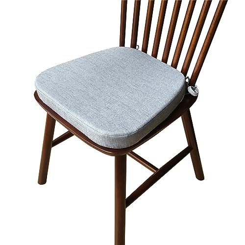 Sitzkissen Stuhlkissen,40x33cm Waschbares Sitzkissen mit Haltebändern,Hufeisenförmiges Sitzkissen,für Drinnen Draußen Fensterbank Tatami Couch Terrasse Holzmöbel (Himmelblau,40x38x33(5cm hoch)) von Herfair
