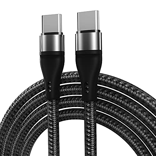 USB C auf USB C Kabel, 60 W PD Ladekabel für Samsung S21 S20 Plus Ultra FE 5G A52 A72 A71 A52S 5G, Note 20 Ultra/10 21, Google Pixel 4A 5 4 3A XL, Xiaomi Mi 11 10T 10 Pro, Schnellladekabel (2M) von Herfair