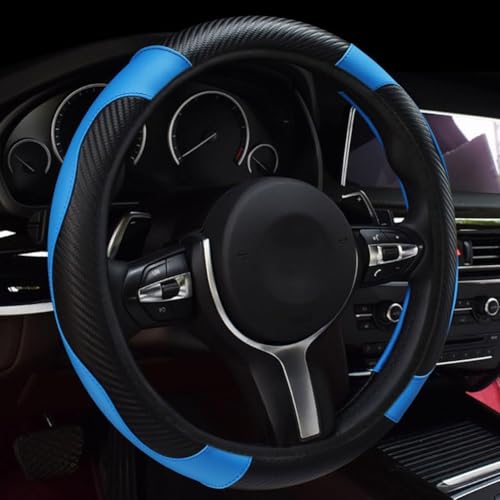 HerfsT Auto Lenkradbezug für FIAT Panda II 4x4 Hatchback 2004-2010, Lenkradabdeckung PU-Leder Lenkrad Abdeckung Anti Rutsch Lenkradhülle Atmungsaktiv ZubehöR,D/Blue HerfsT Auto Lenkradbezug für FIAT Panda II 4x4 Hatchback 2004-2010, Lenkradabdeckung PU-Leder Lenkrad Abdeckung Anti Rutsch Lenkradhülle Atmungsaktiv ZubehöR,D/Blue von HerfsT
