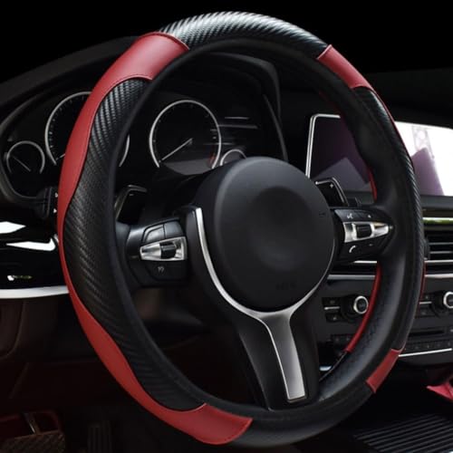 HerfsT Auto Lenkradbezug für Mercedes Benz CLS Coupe C257 2018-2023, Lenkradabdeckung PU-Leder Lenkrad Abdeckung Anti Rutsch Lenkradhülle Atmungsaktiv ZubehöR,A/Red HerfsT Auto Lenkradbezug für Mercedes Benz CLS Coupe C257 2018-2023, Lenkradabdeckung PU-Leder Lenkrad Abdeckung Anti Rutsch Lenkradhülle Atmungsaktiv ZubehöR,A/Red von HerfsT