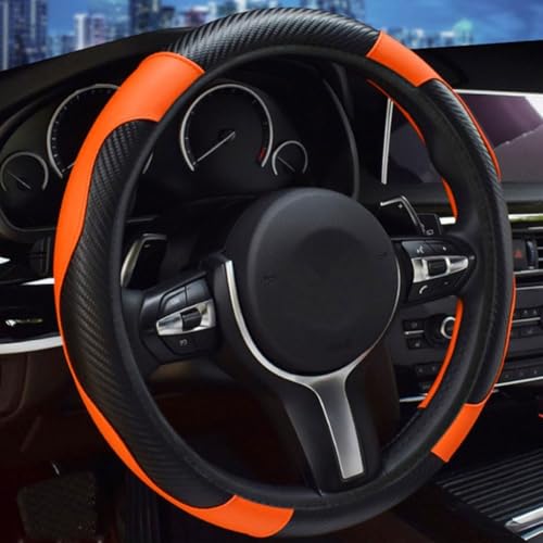 HerfsT Auto Lenkradbezug für Mercedes Benz E-Class W212 2010-2016, Lenkradabdeckung PU-Leder Lenkrad Abdeckung Anti Rutsch Lenkradhülle Atmungsaktiv ZubehöR,F/Orange HerfsT Auto Lenkradbezug für Mercedes Benz E-Class W212 2010-2016, Lenkradabdeckung PU-Leder Lenkrad Abdeckung Anti Rutsch Lenkradhülle Atmungsaktiv ZubehöR,F/Orange von HerfsT