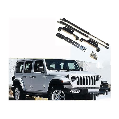 HerfsT Auto Motorhauben Gasfeder Dämpfer für J-eep Wrangler JL 2018-2020, 2 Stücke Motorhaube Gasdruckfeder StoßDämpfer Stützstangen Hydraulikhebel Zubehör von HerfsT