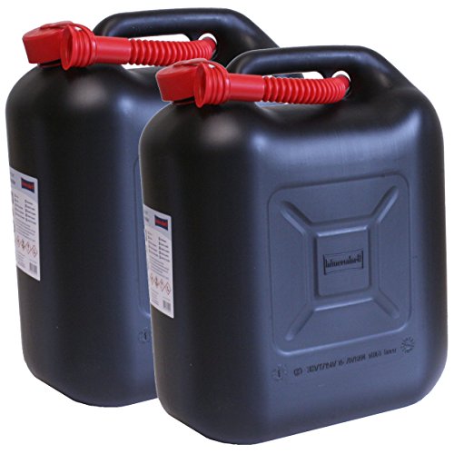 2er Set: 2x Benzinkanister schwarz 20 Liter UN Kraftstoffkanister 20L Made in Germany! 2er Set: 2x Benzinkanister schwarz 20 Liter UN Kraftstoffkanister 20L Made in Germany! von Hergestellt für BAUPROFI