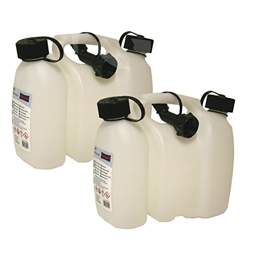 2er Set: 2x Doppelkanister PROFI natur 3,0 + 1,5 Liter UN inkl. Ausgiesser je Kombikanister Made in Germany ! von Hergestellt für BAUPROFI