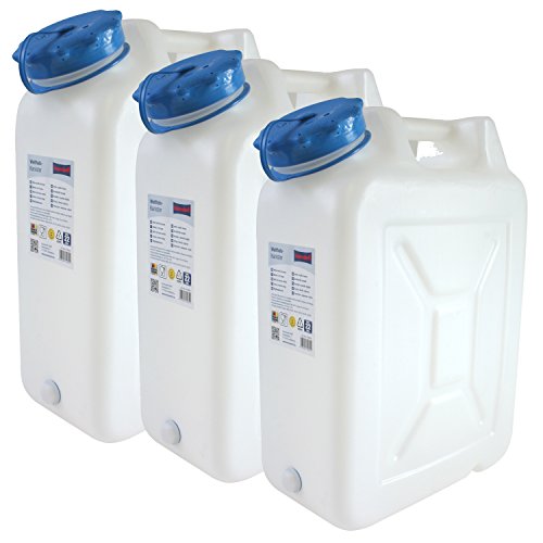 Hergestellt für BAUPROFI 3x Weithals-Kanister 22 Liter PRO 3er Set Lebensmittelkanister Wasserkanister Liter Hergestellt für BAUPROFI 3x Weithals-Kanister 22 Liter PRO 3er Set Lebensmittelkanister Wasserkanister Liter von Hergestellt für BAUPROFI