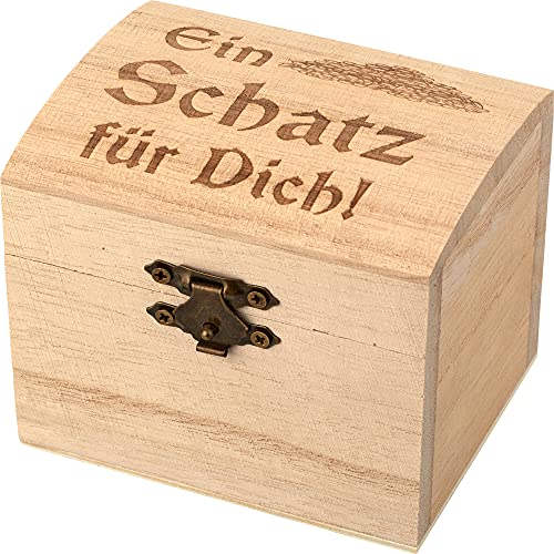 Hergo, Glück schenken 8971 Schatzkiste, Holz, Bunt, OneSize von Hergo, Glück schenken